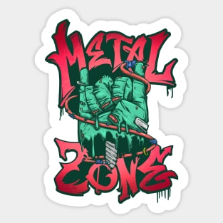 Metal zone Sticker